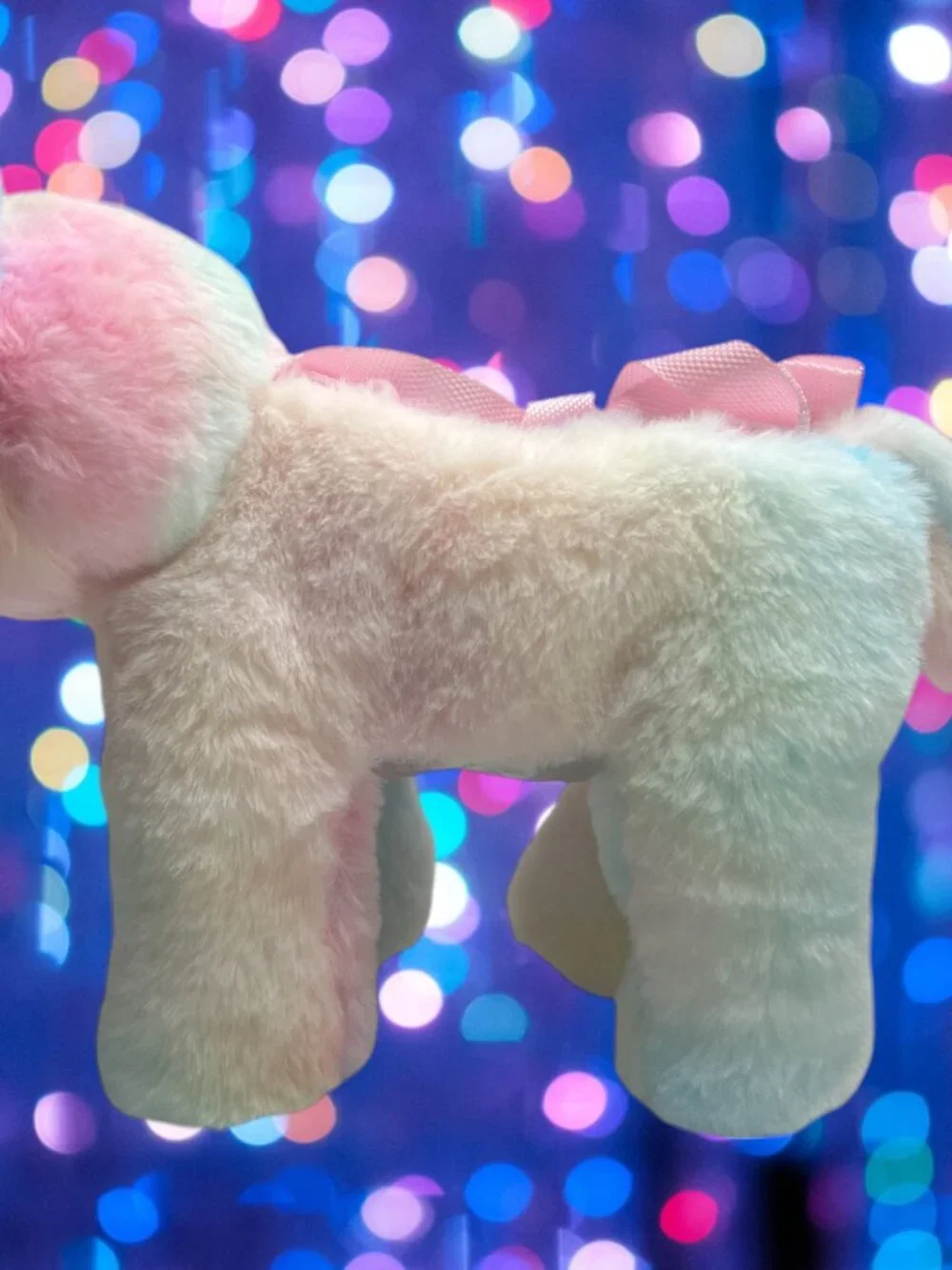 NWT Unicorn Bag Plush Stuffed Animal Purse Tie Dye Rainbow Crossbody Girls #3